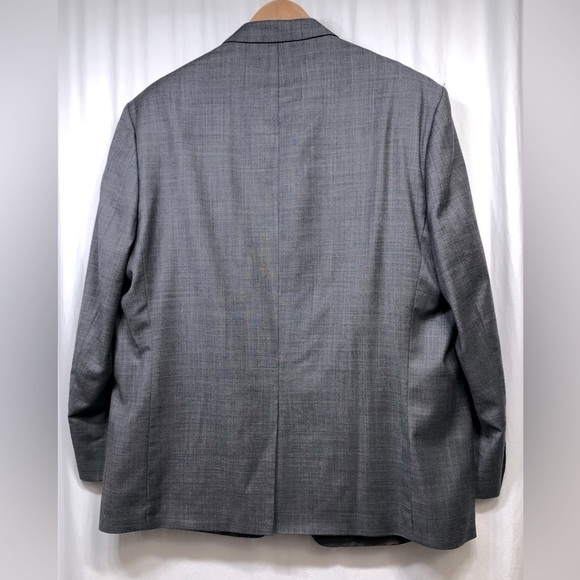 Ralph Lauren Gray Wool Blazer Jacket 2 Button Mens Size 50R - Picture 3 of 16